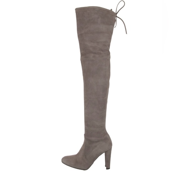 Stuart Weitzman highland boot gray suede size 8 - Picture 1 of 4